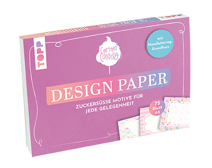 Handlettering Design Paper Block Cotton Candy A5